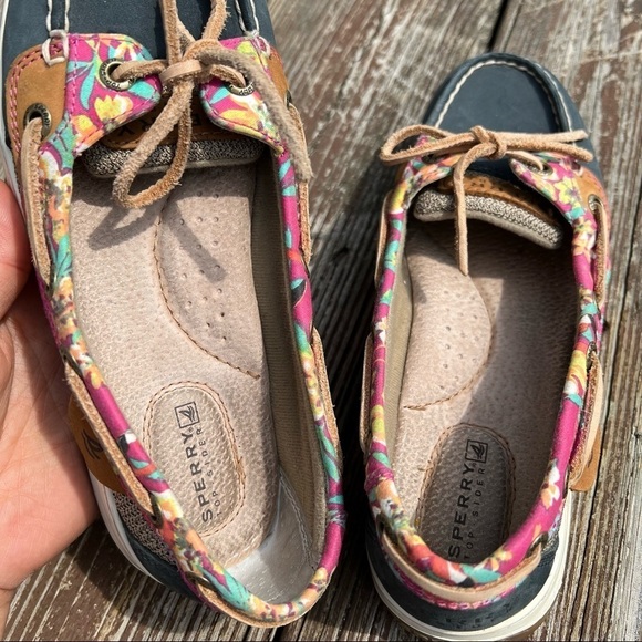 SPERRY TOP-SIDER WOMEN’S ANGELFISH FLAMINGO BOAT SHOES SIZE 5.5 M - Picture 9 of 12